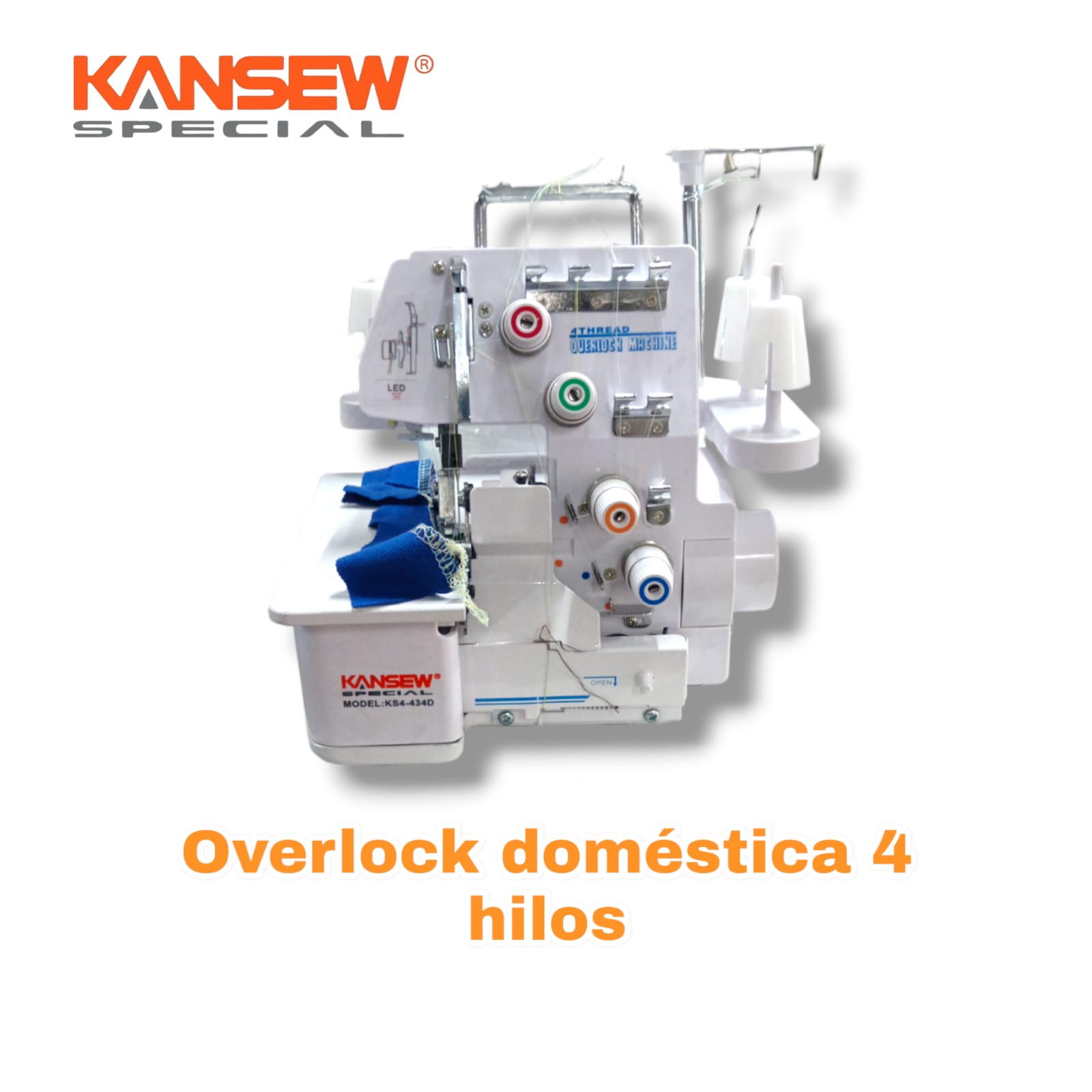 Overlock domestica 4 hilos